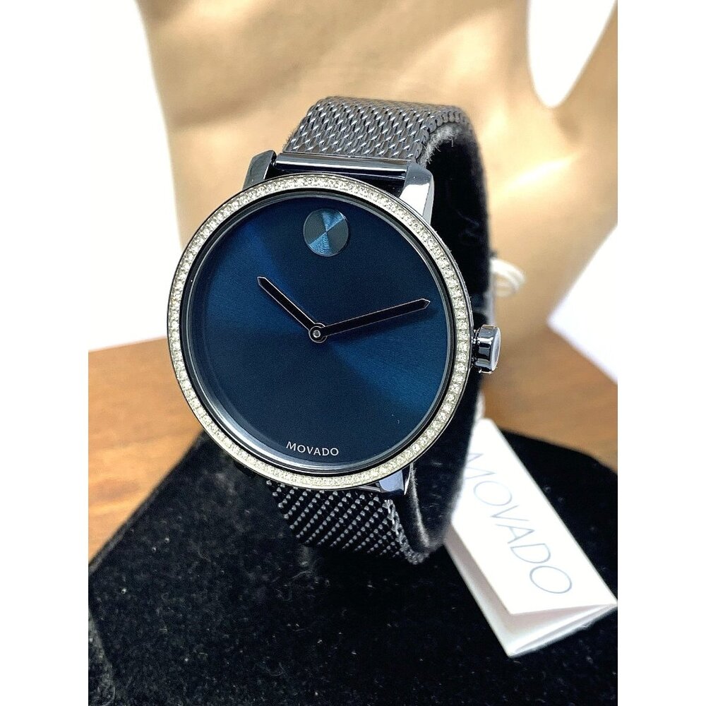 Movado Women's Watch with Midnight Blue Dial and Silver Accents
